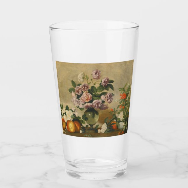 Pink and White Peony Flowers (Peonies Still Life) (Anverso)