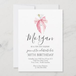 PINK arco un poco Tini más viejo Invitación Martin