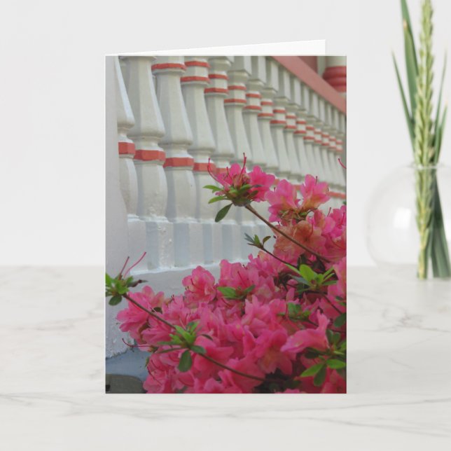 Pink Azaleas - Tarjeta de viñedo de Martha (Anverso)