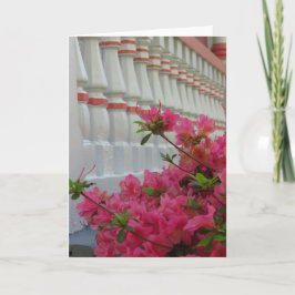Pink Azaleas - Tarjeta de viñedo de Martha