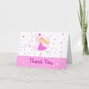 Pink Ballerina Tarjeta de agradecimiento