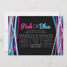 PINK & BLUE LINES Género Mostrar invitación