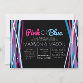 PINK & BLUE LINES Género Mostrar invitación