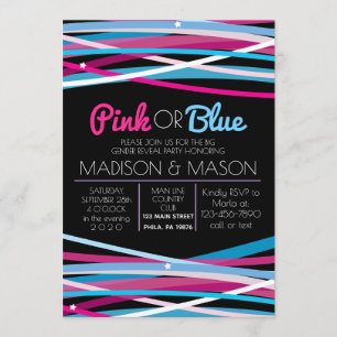 PINK & BLUE LINES Género Mostrar invitación