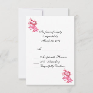 Pink Boda Bells RSVP