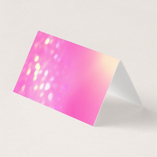 Pink Bokeh Blank dentro de las tarjetas de felicit (Anverso)