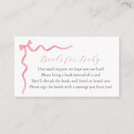 Pink Bow Books para la Tarjeta de Gabinete para Be
