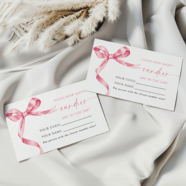 Pink Bow Cuántos Canales Ducha Tarjeta de Juego (Subido por el creador)