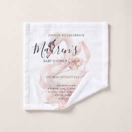 Pink Bow Girl Baby Shower