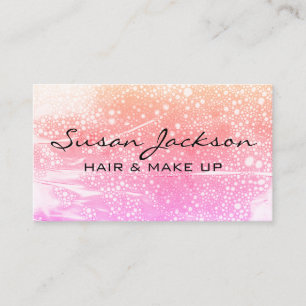 Pink Bubbles Watercolor - Tarjeta de presentación