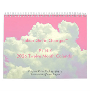 PINK - Calendario de 2026 de Doce Meses