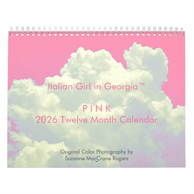 PINK - Calendario de 2026 de Doce Meses (Tapa)