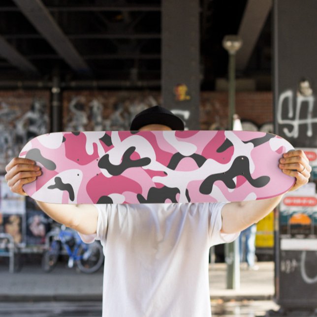 Pink Camo Skateboard | Camo Skateboard (Pink Camo Skateboard Deck)