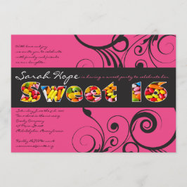 PINK CANDY Dulce Dieciséis invitaciones a fiesta d
