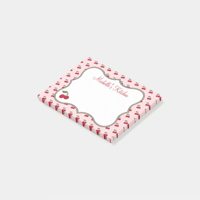 Pink Cherry Post Notas (En perspectiva)