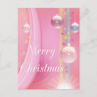 Pink con Bombillas Festividades navideñas postales