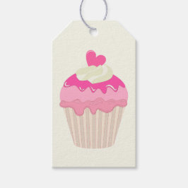 Pink Cupcake Generic All Purpose Gift Etiqueta
