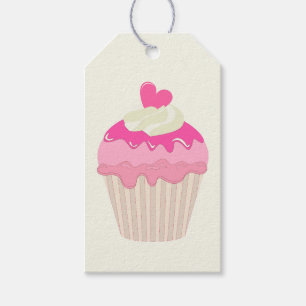 Pink Cupcake Generic All Purpose Gift Etiqueta