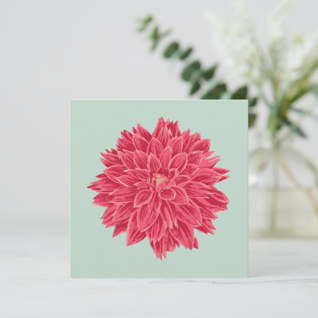 Pink Dahlie (Anverso de pie)