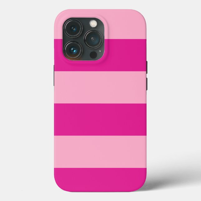 Pink de moda Banana Stripe Funda iPhone (Reverso )