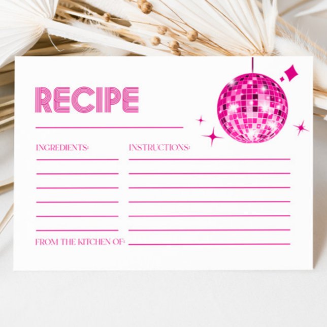 Pink Disco Ball Bridal Ducha Receta de Recetas (Subido por el creador)