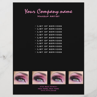 Pink Eyeshadow larga azota el volante de un artist
