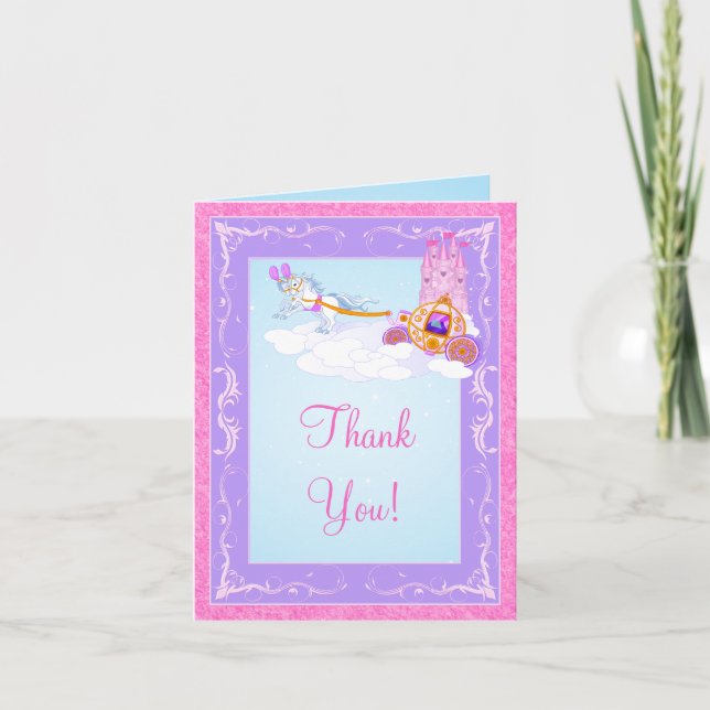 Pink Fairy Tale Gracias Tarjeta de Nota 4 (Anverso)