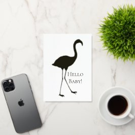 Pink Flamingo Hello Baby