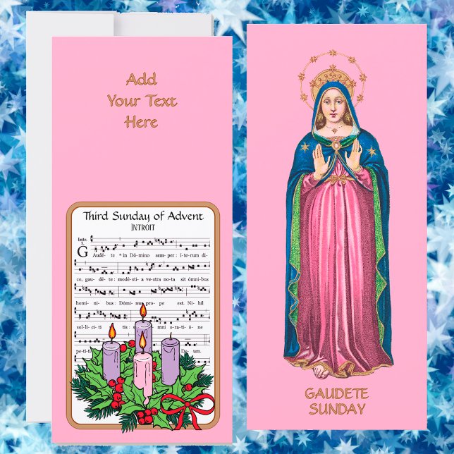 Pink Gaudete Sunday Standing BVM Advent (Subido por el creador)