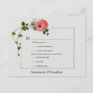 Pink Gerber Daisies RSVP
