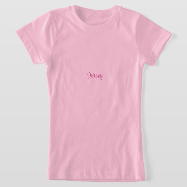 Pink Girls' Fine Jersey T-Shirt (Distribución)