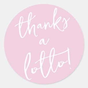 Pink Gracias a un Pegatina de lotería favorito