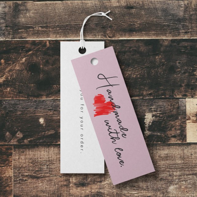 Pink Handmade with Love Hang Tag Cards (Subido por el creador)
