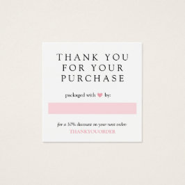 Pink Heart Gracias Por El Pedido