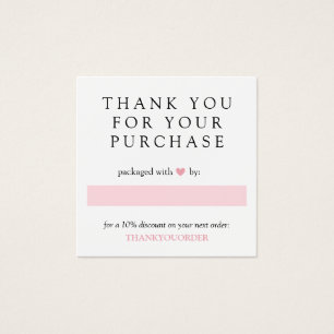 Pink Heart Gracias Por El Pedido