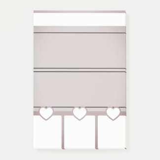 Pink Heart Thamed Daily Planner Post nota