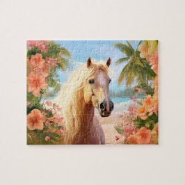 Pink Hibiscus Beach Palomino Horario Puzzle