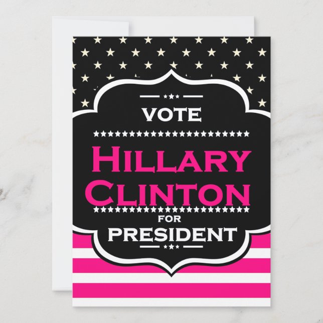pink hillary clinton (Anverso)