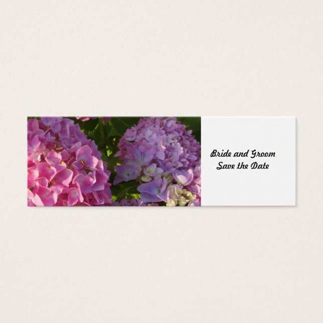 Pink Hydrangea Save the Date (Frente)