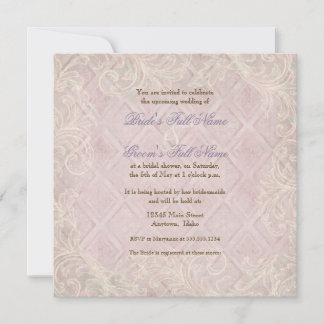 Pink Hydrangea Swirl - Invitación a la ducha nupci