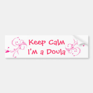 Pink Keep Calm Soy una pegatina de doble parachoqu