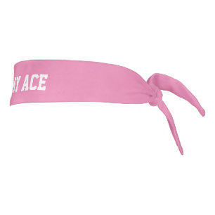 Pink Kiss My Ace personalizado tenis banda de cabe