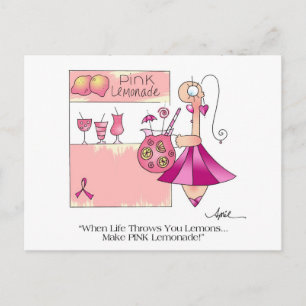 PINK LEMONADE Postales para el cáncer de mama