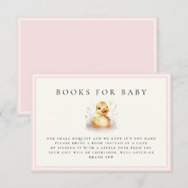 Pink Little Duck Baby Shower Boys for Baby Card