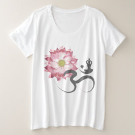 Pink Lotus Flor Yoga & Zen Calligraphy Om Aum