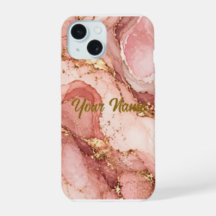 Pink Marble Aesthetic Custom Name