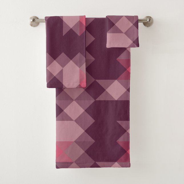 pink, mauve,  rose geometric (In situ)