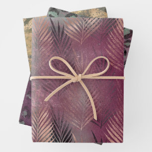 Pink Mint Resumen de hojas tropicales