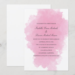Pink Mist Invitación a la boda