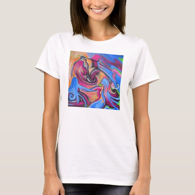 Pink Moon Lovelies camiseta de cuello V (Anverso)